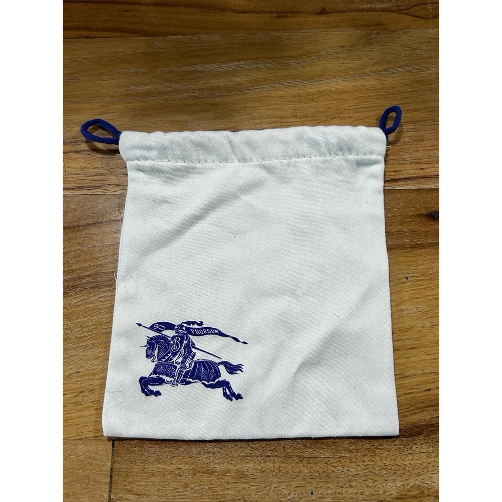 Burberry Dust Bag Drawstring Storage Small Blue